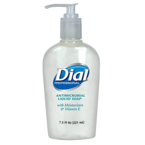 DIAL 2340084024 Dial Antimicrobial With Moisturizers Liquid Hand Soap Pump, 7.5 Fluid Ounces